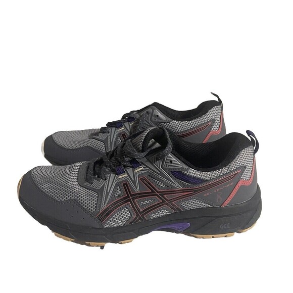 ASICS Women’s Gel-Venture 8 Trail Running Shoes Size 10 Gray Red 1012A708 - Picture 1 of 12
